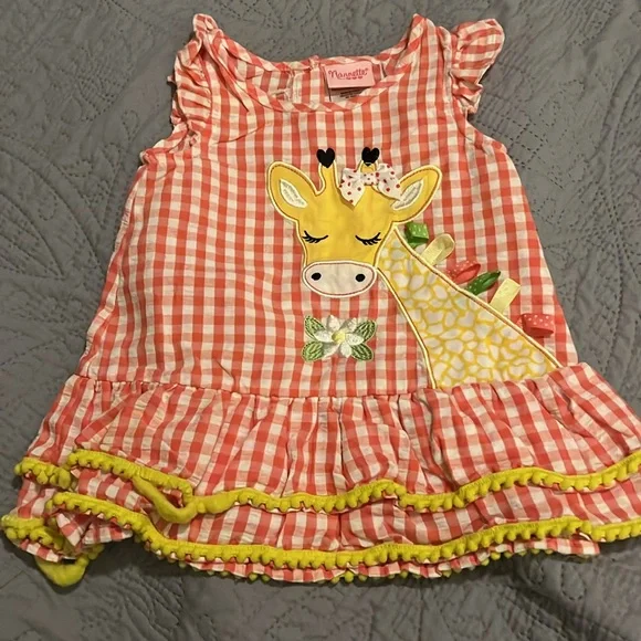 Adorable Giraffe and Flamingo Baby Dresses - Picture 6 of 13